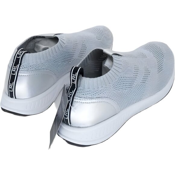 Polo Ralph Lauren Kacie Slip-On Sneakers Silver Women's US 10M - Picture 3 of 6
